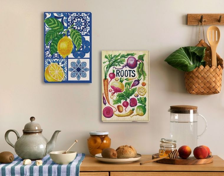 Diamond Dotz, diamentowa mozaika, Citrus tiles