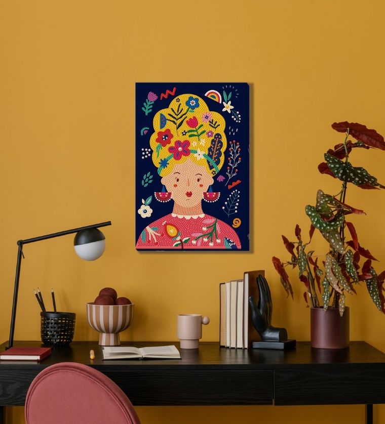 Diamond Dotz, diamentowa mozaika, Floral girl