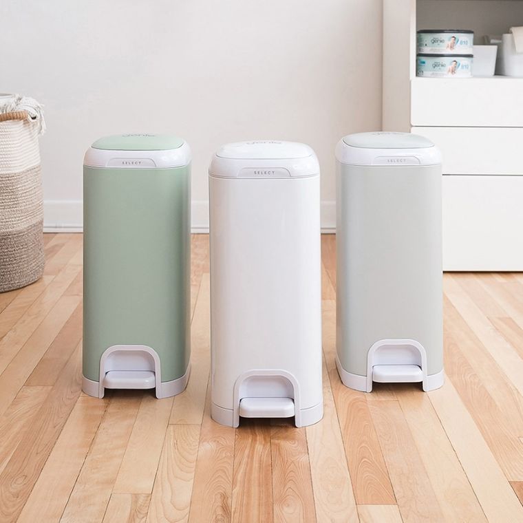 Diaper Genie, Select, kosz na zużyte pieluchy + 1 wkład XL, szary