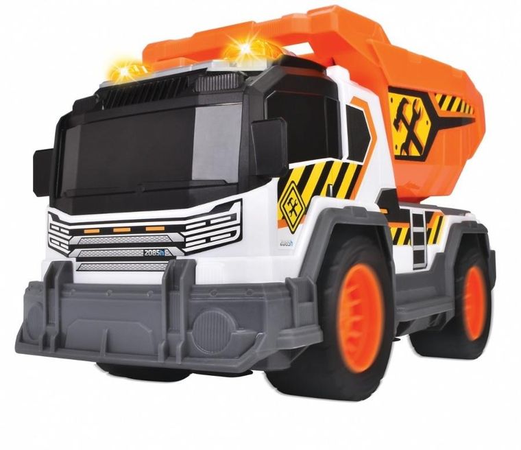 Dickie, wywrotka, pojazd budowlany, światło i dźwięk, 30 cm