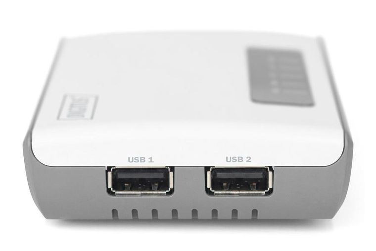Digitus, serwer sieciowy, wielofunkcyjny, bezprzewodowy, 2-portowy, USB 2.0, 300MBPS, DN-13024