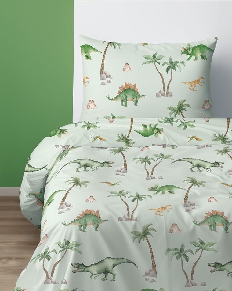 Dinozaury, 2-częściowy komplet pościeli, 160-200 cm