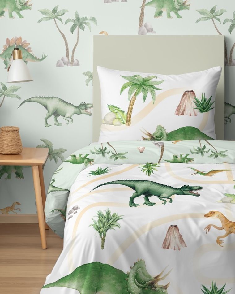 Dinozaury, 2-częściowy komplet pościeli, 160-200 cm