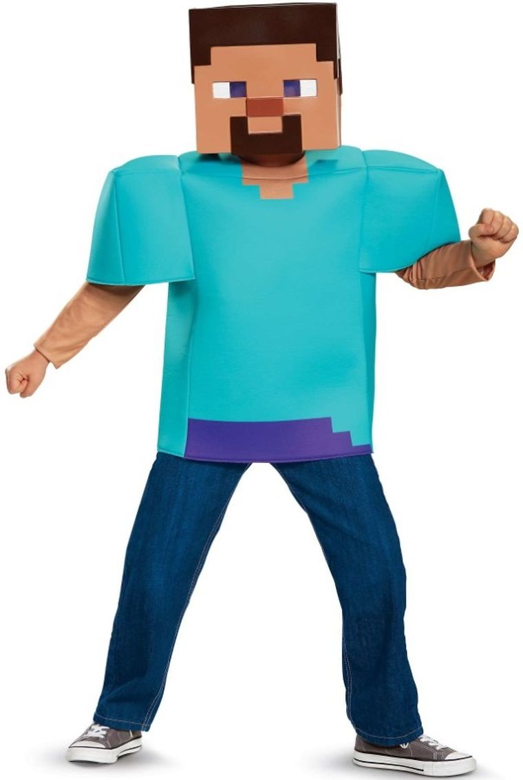 Disguise, Minecraft, Steve, strój dla dzieci, 124-136 cm, 7-8 lat