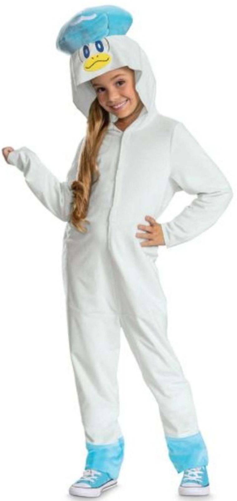 Disguise, Pokemon, Quaxly, strój karnawałowy, kigurumi, białe, 127-136 cm, 7-8 lat