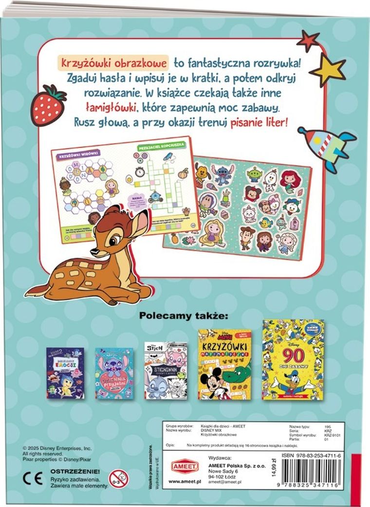 Disney. Krzyżówki obrazkowe