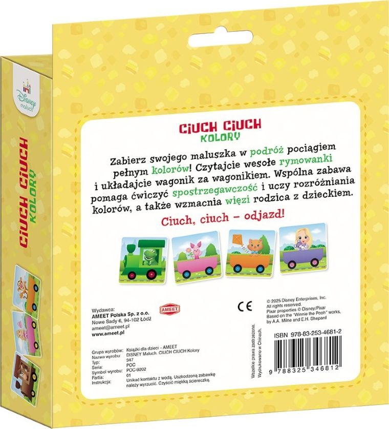 Disney Maluch. CIUCH CIUCH. Kolory