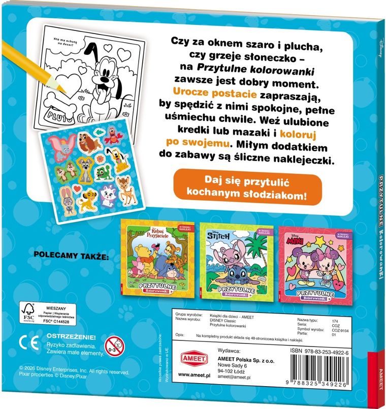 Disney. Przytulne kolorowanki