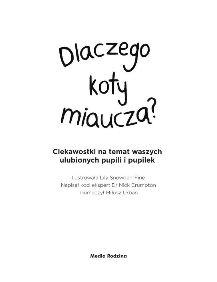 Dlaczego koty miauczą?