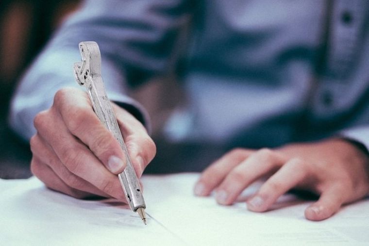 Długopis, płaski klucz