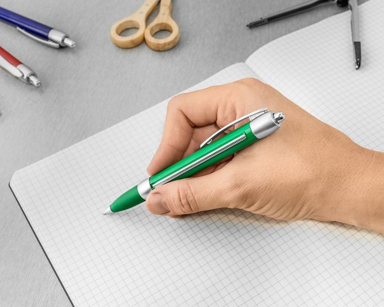Długopis ściąga, zielony