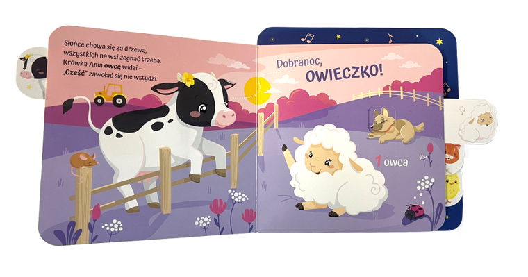 Dobranoc krówko. Dźwiękoprzesuwanka