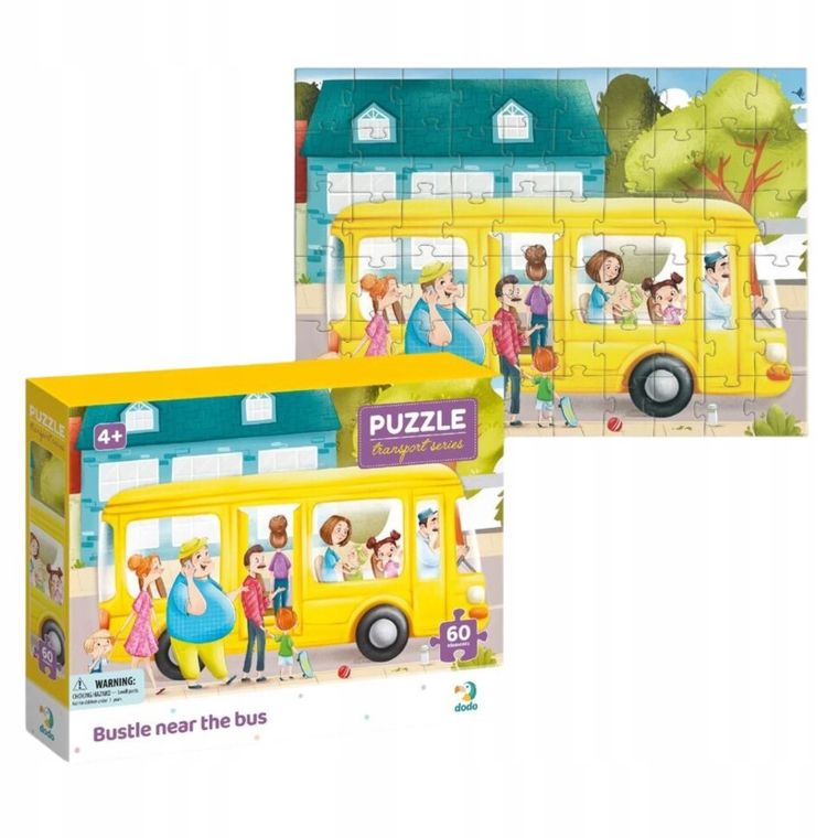 Dodo, Bustle near the bus, puzzle, 60 elementów