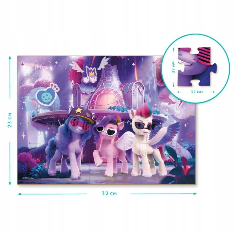 Dodo, My Little Pony, puzzle 2w1, 60 elementów