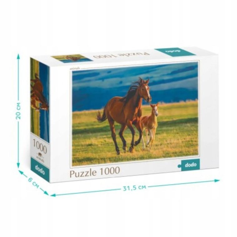 Dodo, Teaching the foal, konie, puzzle, 1000 elementów