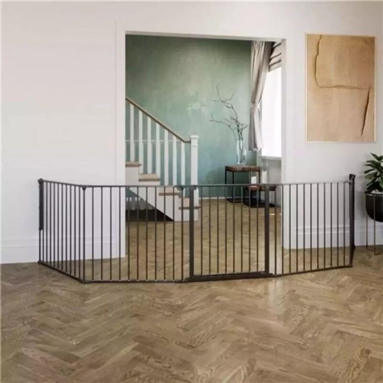 DogSpace, Max Multi, bramka/kojec dla psa, czarna, 90-350 cm