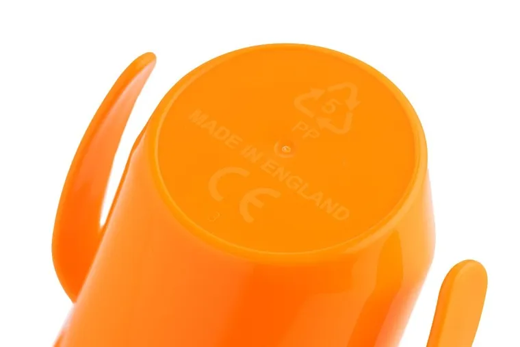 Doidy Cup, niezwykły kubeczek, oranż, 3m+