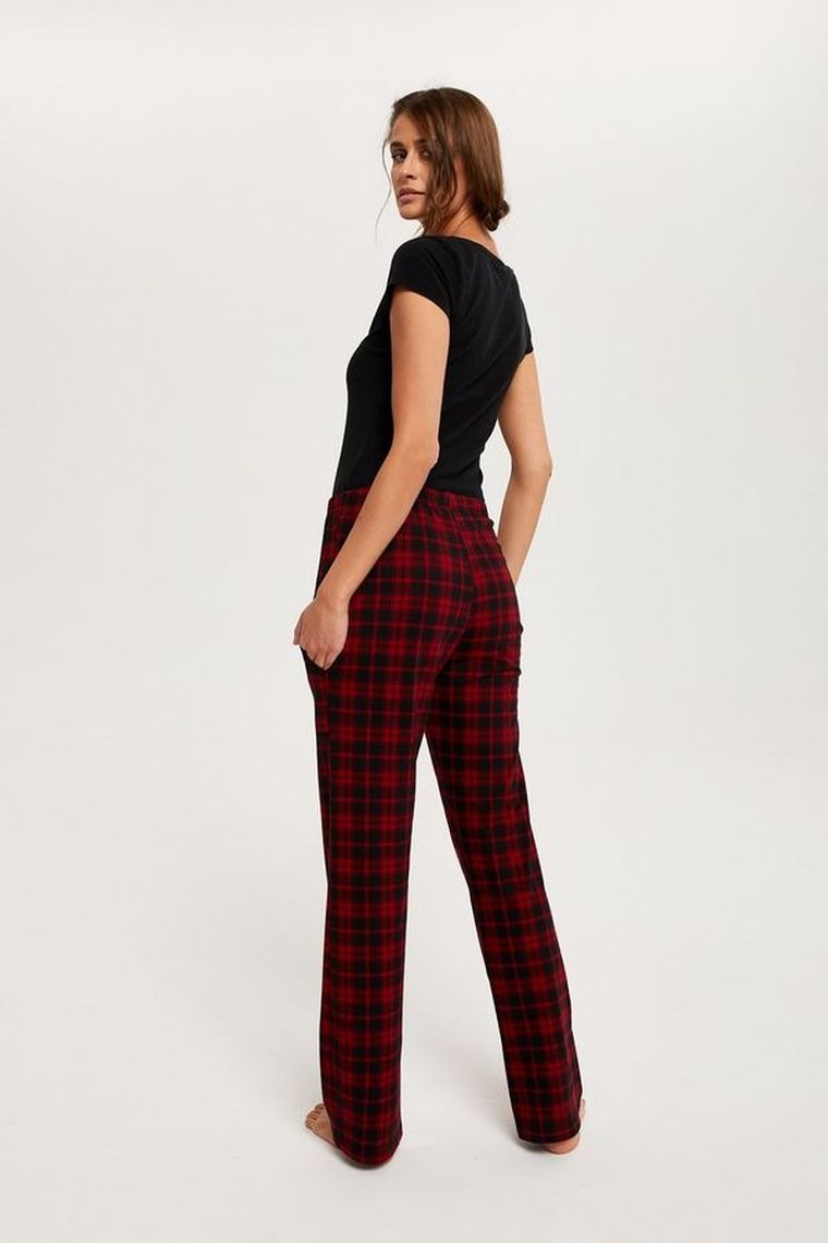 Dół od piżamy damski, czerwony, Ordesa, Italian Fashion