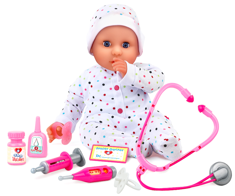 Dolls World, Dolly Doctor, lalka bobas, 46 cm
