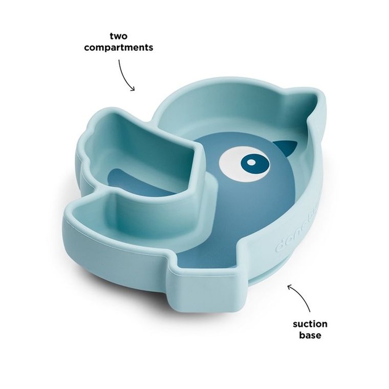 Done By Deer, Birdee, talerzyk na przekąski z przyssawką, blue