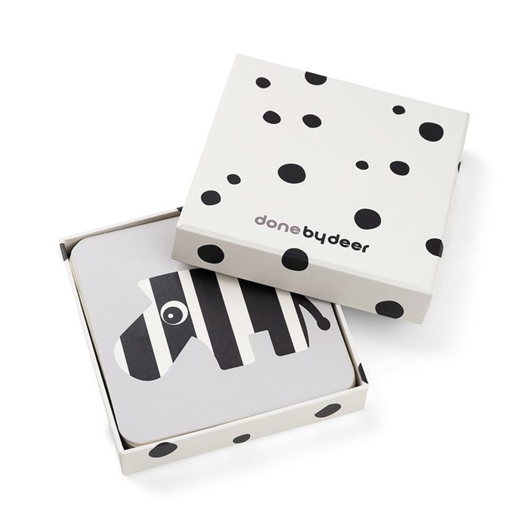 Done By Deer, Elphee, karty kontrastowe dla niemowlaka, 10 szt.