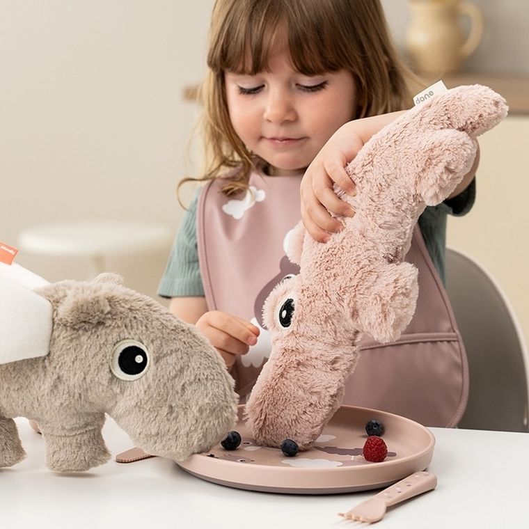 Done By Deer, Foodie, Clouds, talerzyk dla dziecka, powder