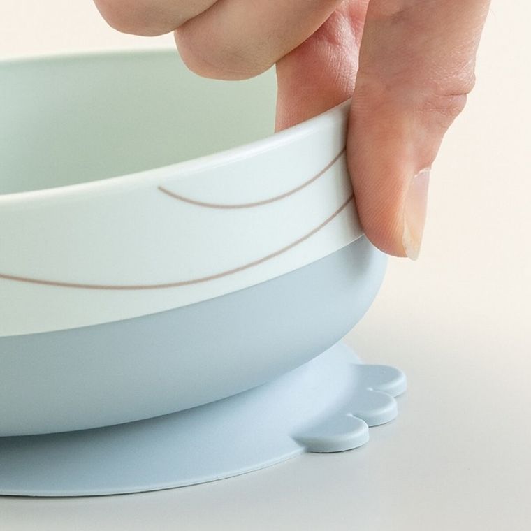 Done by Deer, Foodie, Wally, zestaw obiadowy z przyssawką, blue