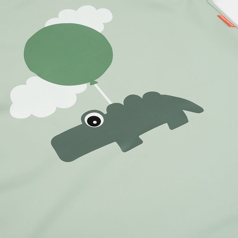 Done by Deer, Happy Clouds, wodoodporny fartuszek dla dziecka, Green