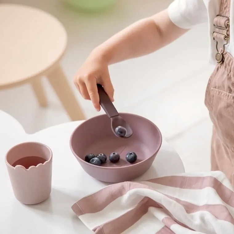 Done By Deer, Kiddish Deer Friends, sztućce dla dziecka, Green, 3 szt.