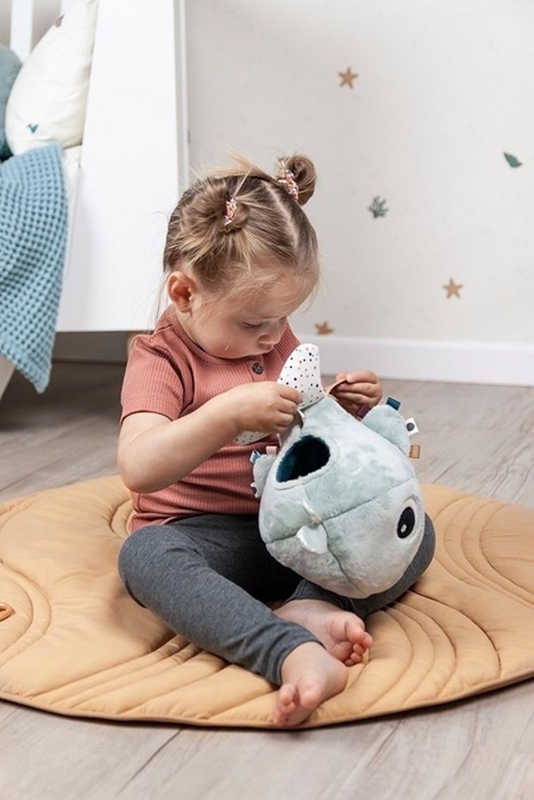 Done By Deer, Kiddish, Sea, zabawka dla niemowlaka, wieloryb, Wally, Blue