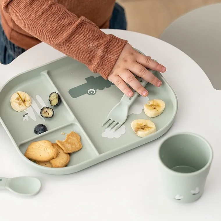 Done by Deer, Mini Mug Foodie, Croco, kubek dla dziecka, green