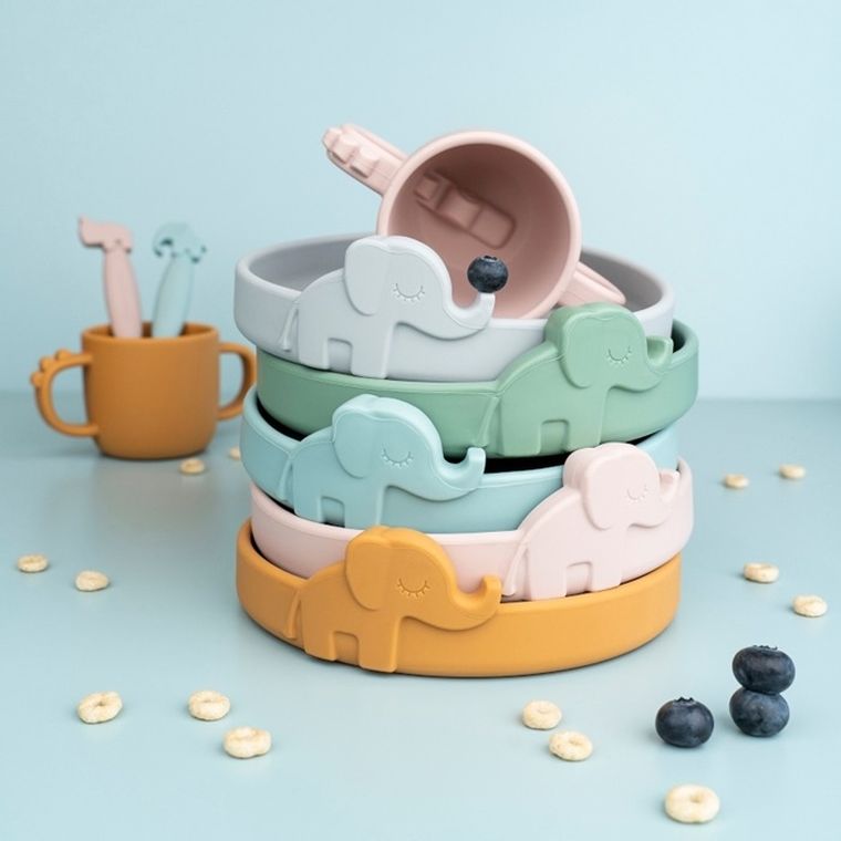 Done by Deer, Peekaboo, Croco, kubek silikonowy, powder