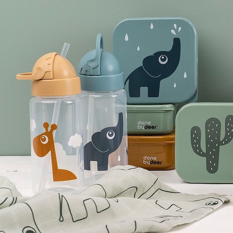 Done By Deer, Raffi, bidon dla dziecka, mustard