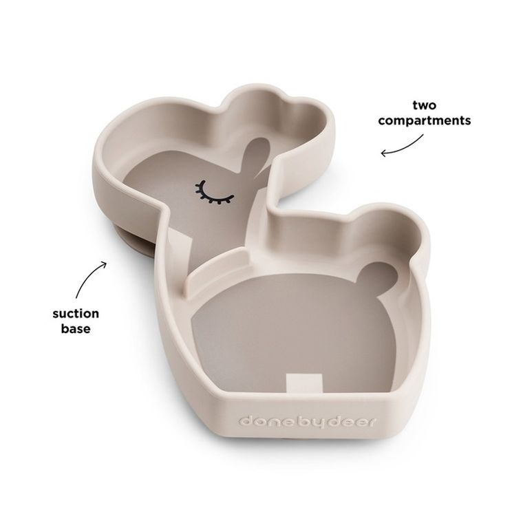 Done By Deer, talerzyk na przekąski z przyssawką, Lama Lalee Sand