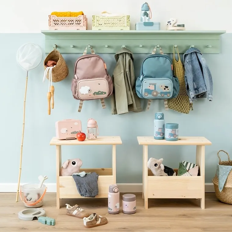 Done By Deer, Tiny Farm, termos obiadowy dla dziecka, powder, 300 ml