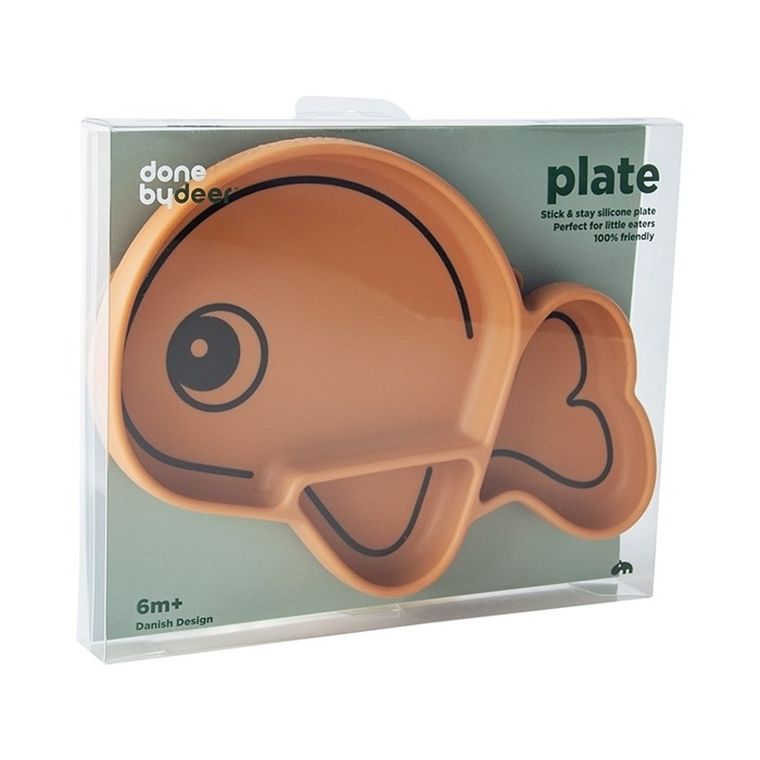 Done by Deer, Wally, talerzyk z przyssawką, mustard