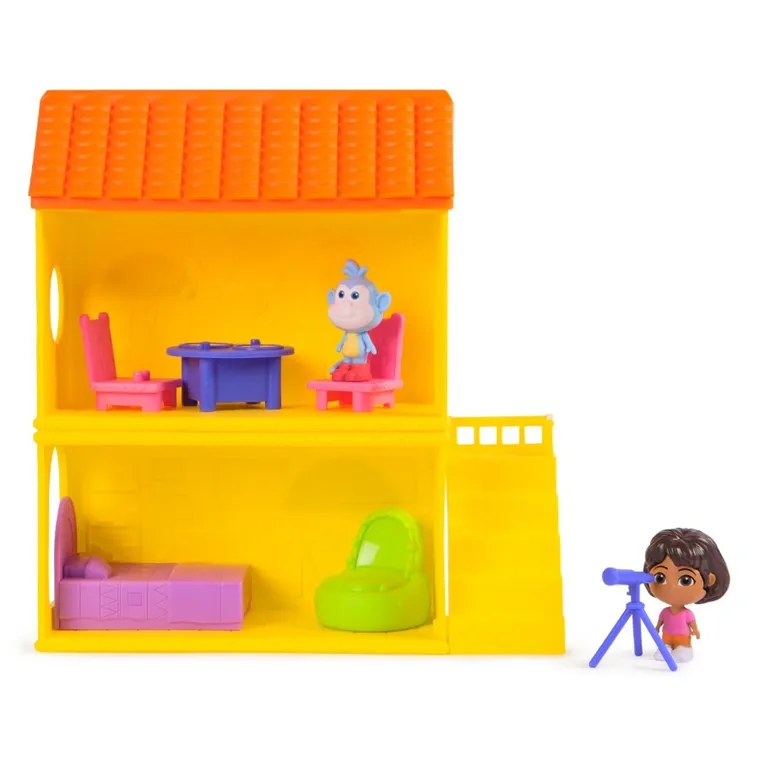 Dora poznaje świat, Mini Casita, modułowy domek, zestaw z figurkami Dory i Butka