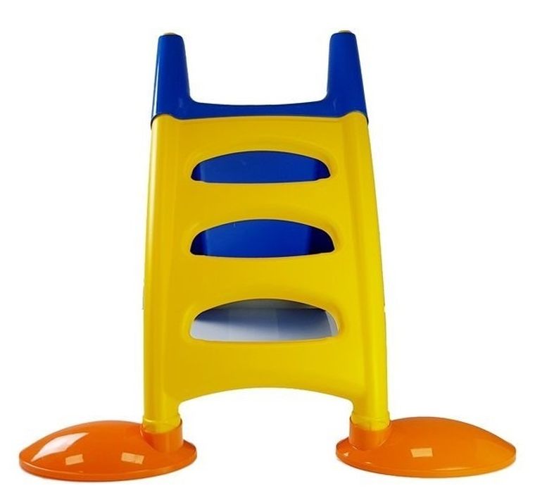 Dorex, zjeżdżalnia ogrodowa z drabinką, niebiesko-żółta