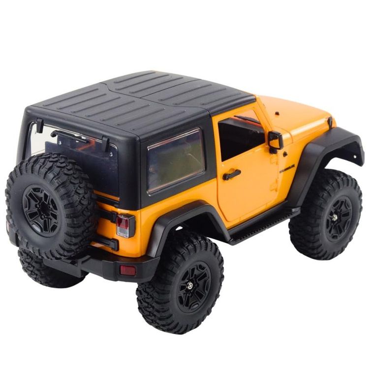Double E, Jeep Wrangler Rock Crawler, pojazd terenowy zdalnie sterowany, 1:14, pomarańczowy