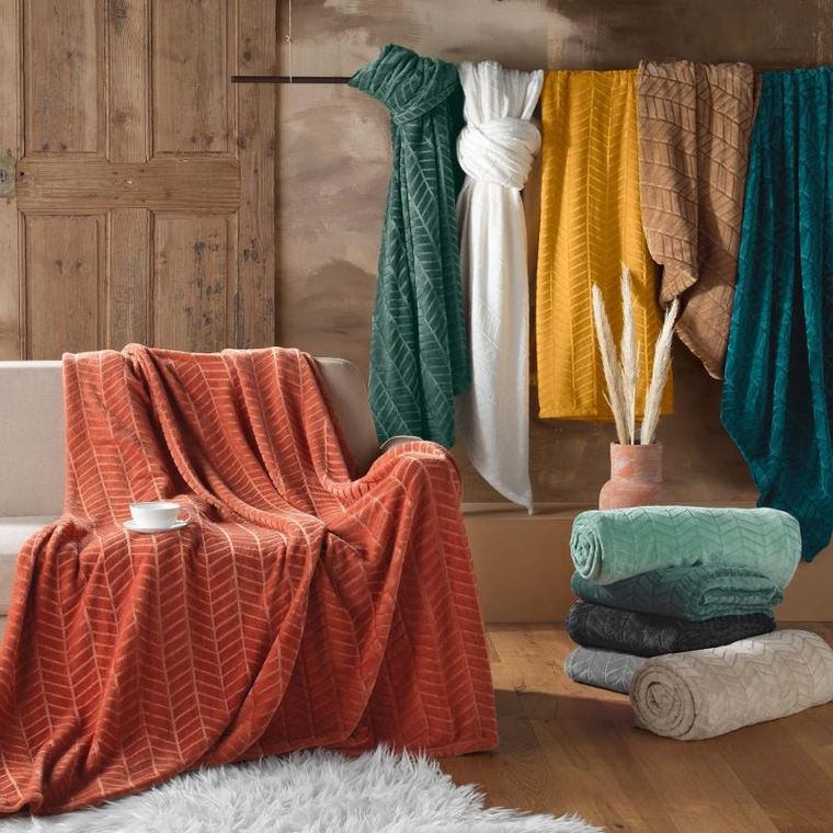 Douceur D'intérieur, Arya, narzuta flanelowa, 180-220 cm