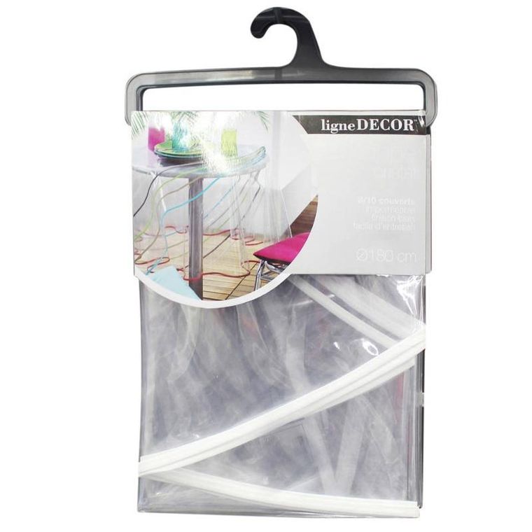 Douceur d'intérieur, cerata na stół, przezroczysta, Ø 180 cm