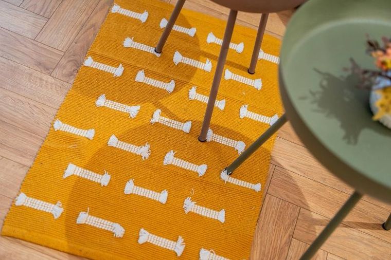 Douceur d'intérieur, dywan bawełniany, Juline, tkany na płasko, 50-80 cm