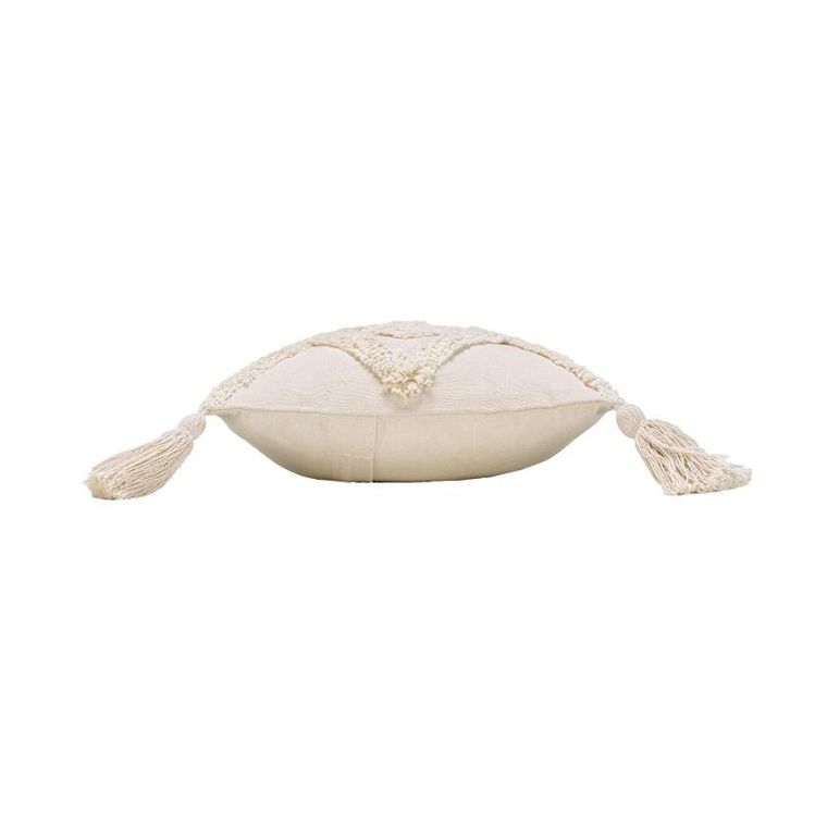 Douceur d'intérieur, Inca, poduszka z frędzlami i tuftowanym wzorem, 30-50 cm