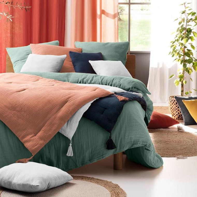 Douceur d'intérieur, komplet muślinowej pościeli, Angelia, 240-220 cm