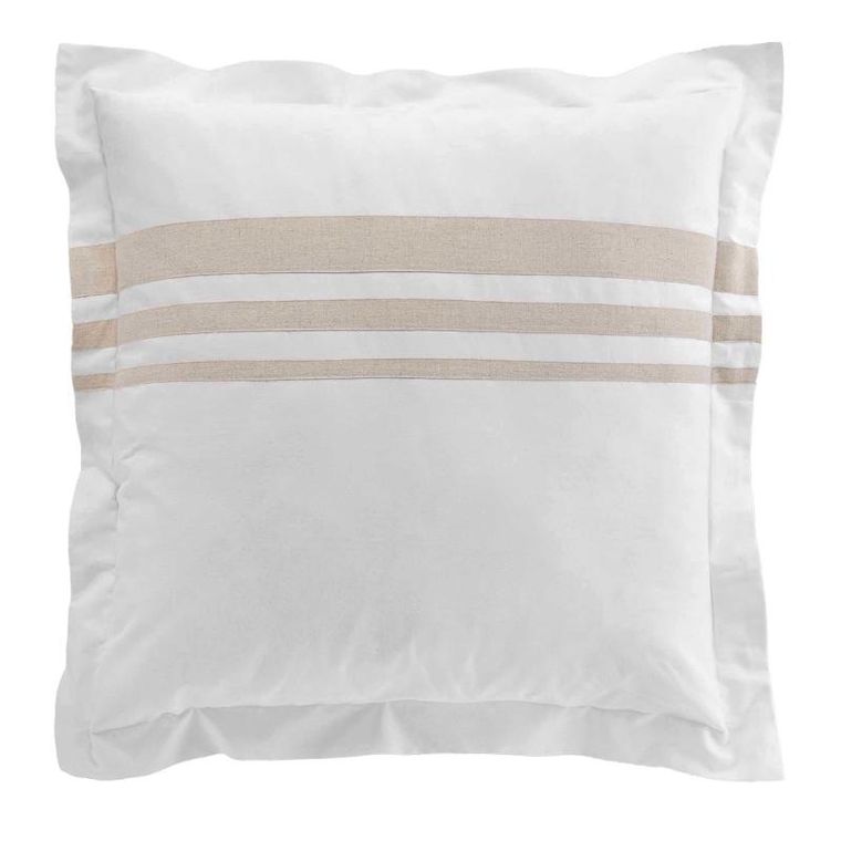 Douceur d'intérieur, komplet pościeli z ozdobnymi paskami, Margaux, 240-220 cm