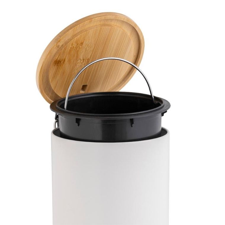 Douceur d'intérieur, kosz na śmieci z cichym domykaniem, bambus, 3 l, Mobelle