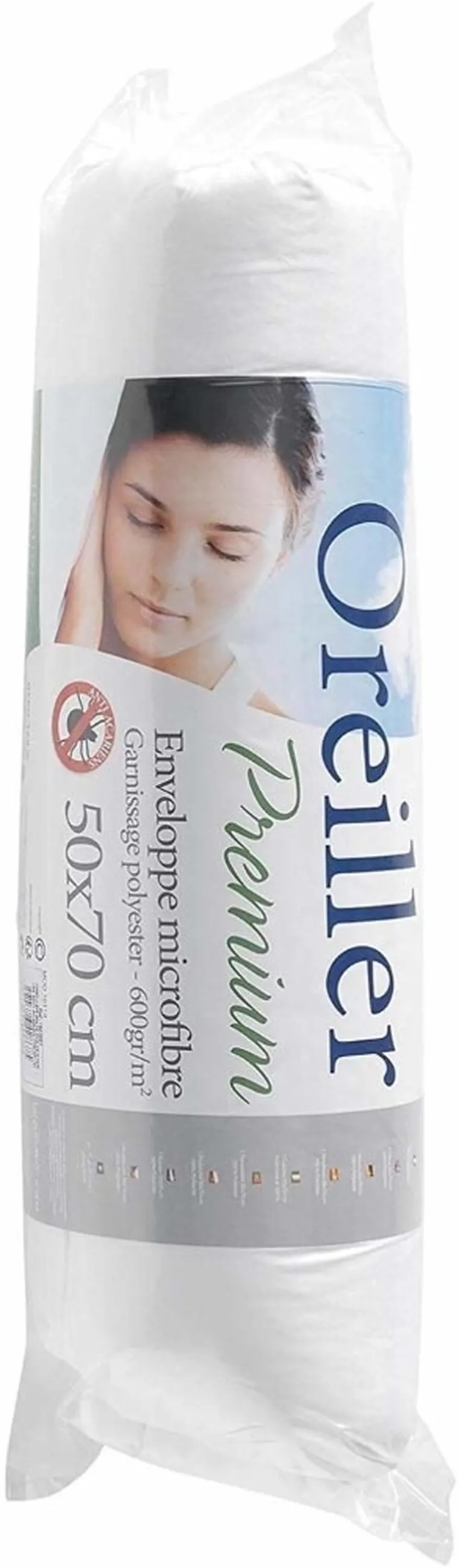 Douceur d'intérieur, poduszka do spania, premium, 50-70 cm, biała