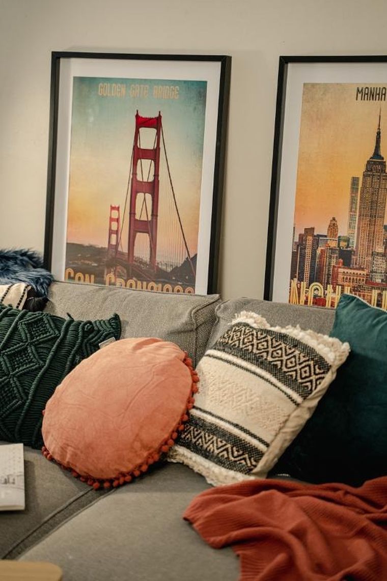 Douceur d'intérieur, poduszka ozdobna z metaliczną nitką, Mirage, 40-40 cm