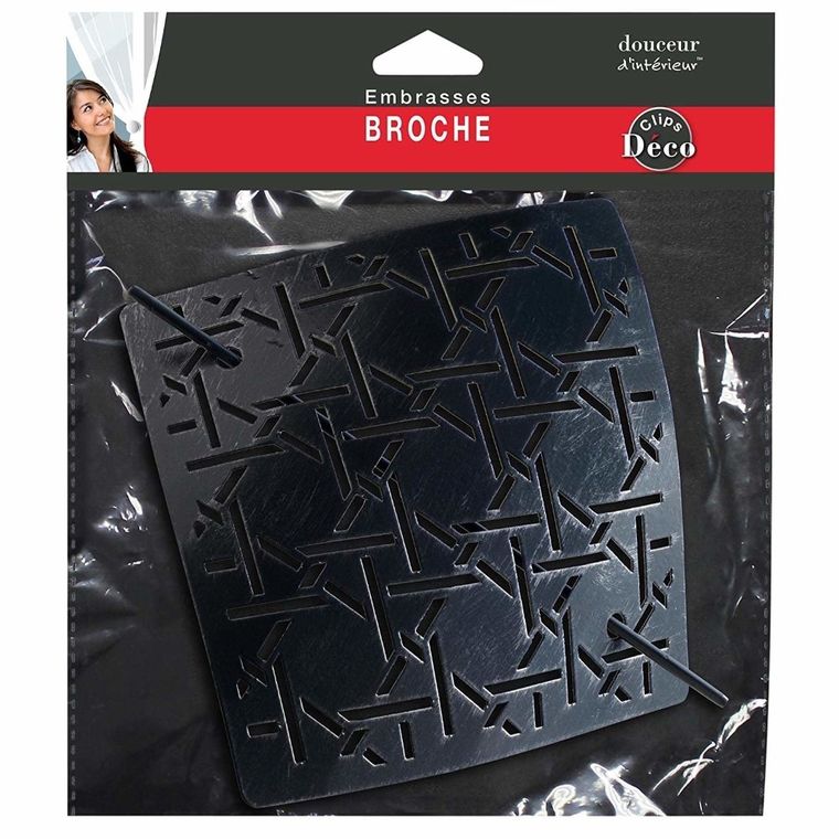 Douceur d'intérieur, spinka do zasłony, Bobix, 1 szt., czarna