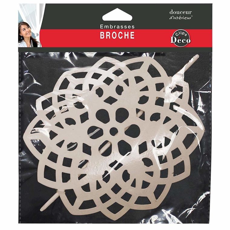 Douceur d'intérieur, spinka do zasłony, Rosae, 1 szt., beżowa